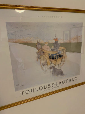 "Partie de campagne" by Henri de Toulouse Lautrec Limited ed. Lithograph 1969