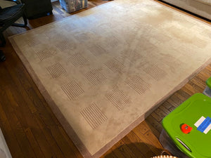 Beige Wool Area Rug- 8ft x 10ft