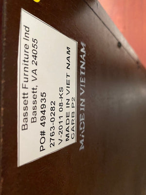 'Bassett' Furniture Corner Desk + Side Table
