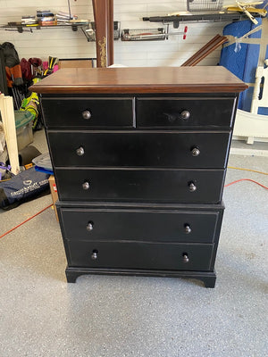 'Bassett' 6 Drawer Highboy Dresser