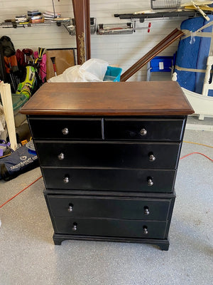 'Bassett' 6 Drawer Highboy Dresser