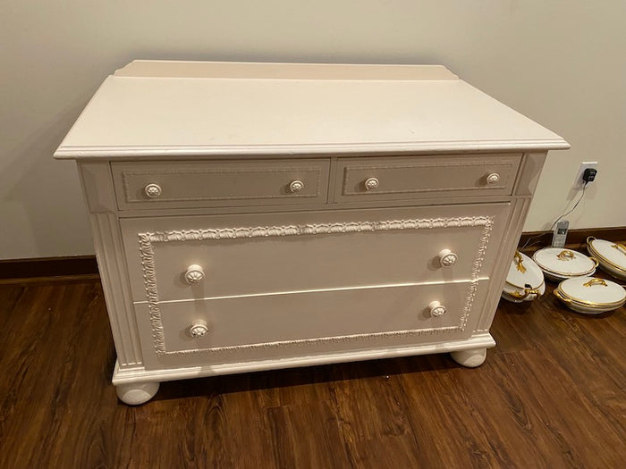 Antique Castle & Son Ltd.- White Refinished Chest of Drawers