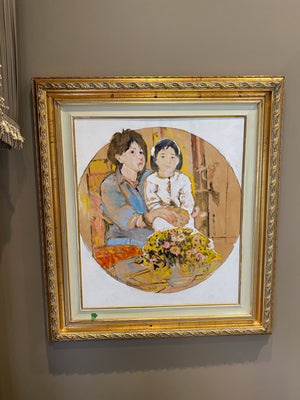 Original Painting by Renato Zanon- "Mother & Daughter"