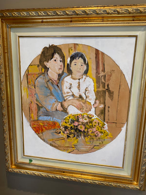 Original Painting by Renato Zanon- "Mother & Daughter"
