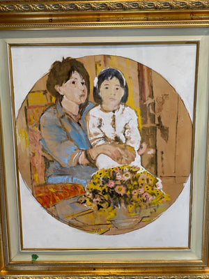 Original Painting by Renato Zanon- "Mother & Daughter"
