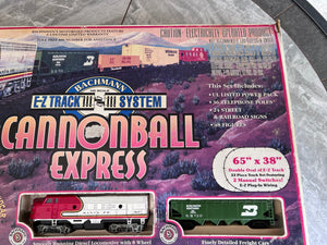 Bachmann HO Scale Cannonball Express E-Z Track System 37 with HandCar