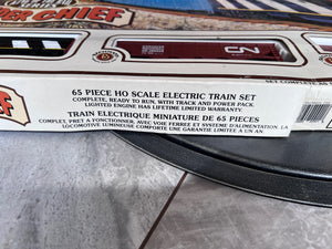 Vintage Bachmann King of the Rail Thunder Chief- CN Diesel Locomotive 65 Piece Electric Train Set- no. 00901- HO Scale