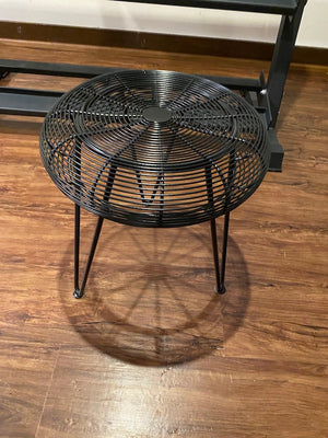 Structube Black Wire Stool