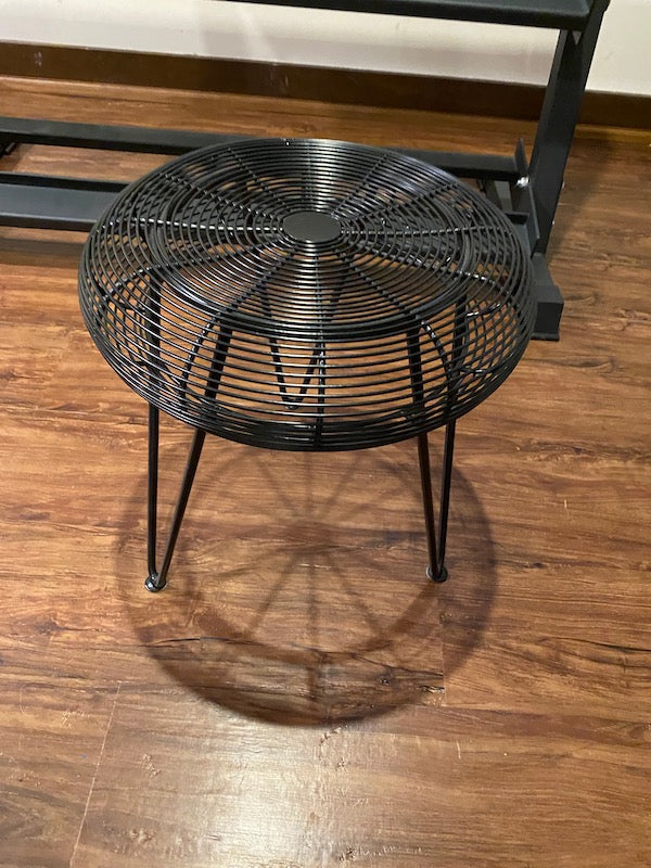 Structube Black Wire Stool