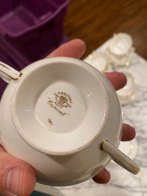 11 Coalport "Coronet" Cups & Saucers