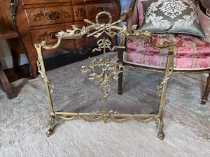 Ornate Gold Fireplace Screen