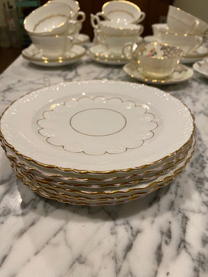 7 Aynsley Scalloped Plates