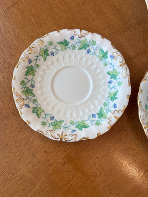 3 Royal Crown Derby Medway/Burford A814 Cups and Saucers (+ 7 extra saucers)