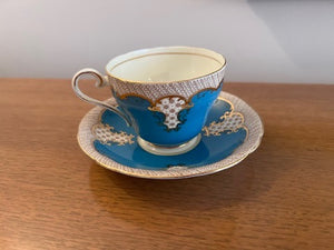 Aynsley Blue Cup and Saucer C122