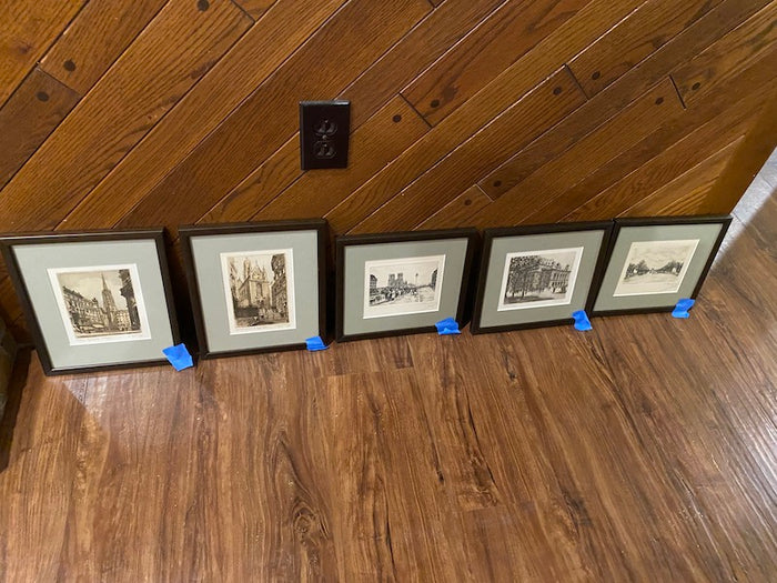 5 Architectural Etchings