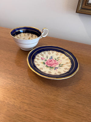 Aynsley Cobalt Blue Cup and Saucer C894
