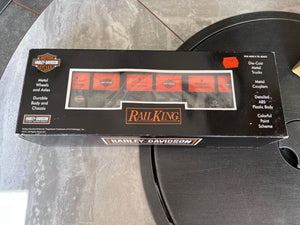 MTH Rail King Harley-Davidson Gondola Car w/Crates- Items No 30-72001