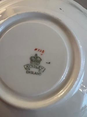 Aynsley Floral Border Cup and Saucer H338