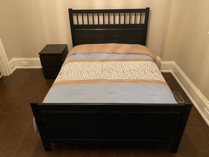 Double Black IKEA Bed