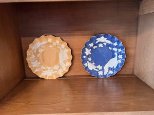 2 Royal Crown Derby 'Chinese Birds' Scalloped Plates- A836, A756