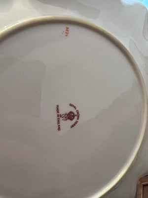 2 Royal Crown Derby 'Chinese Birds' Scalloped Plates- A836, A756