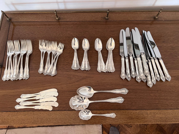 Sterling Silver Flatware Dinner Set- Service for 8 (61 Pieces)