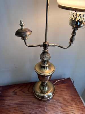 Brass Antique Style Oil Lamp (Electric)