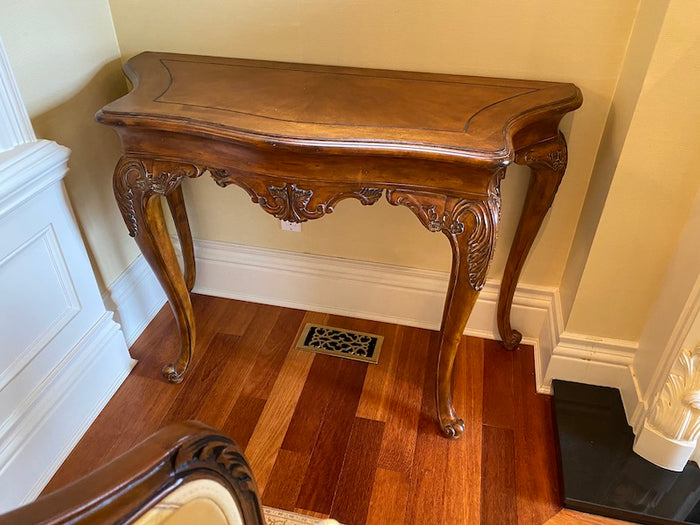 Beautiful Wood Console Table with Clawed Feet