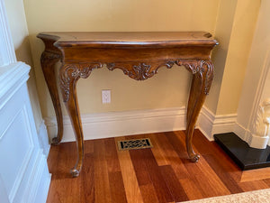 Beautiful Wood Console Table with Clawed Feet