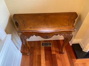 Beautiful Wood Console Table with Clawed Feet