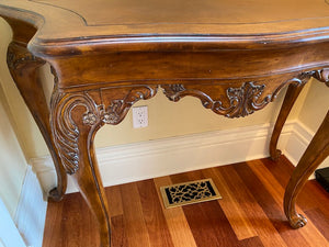 Beautiful Wood Console Table with Clawed Feet