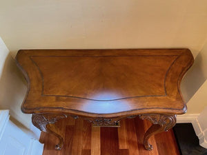 Beautiful Wood Console Table with Clawed Feet