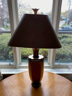 "Chapman" brass and gold metal table lamp