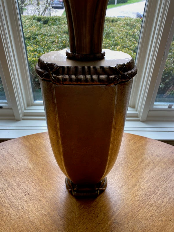 "Chapman" brass and gold metal table lamp