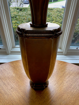 "Chapman" brass and gold metal table lamp