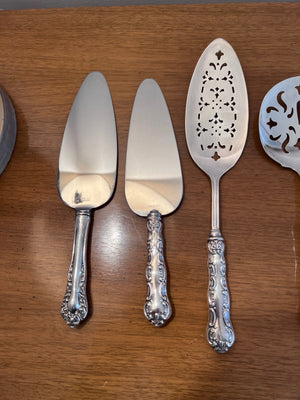 Birks Sterling Silver 'Pompadour' Serving Lot