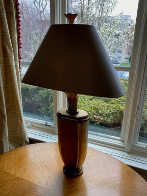 "Chapman" brass and gold metal table lamp