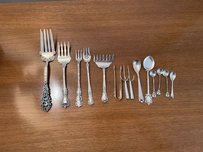 Sterling Silver Fork and Mini Spoon Lot