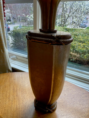 "Chapman" brass and gold metal table lamp