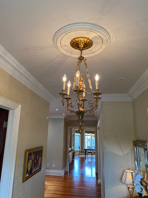 Brass Chandelier with 6 Lights