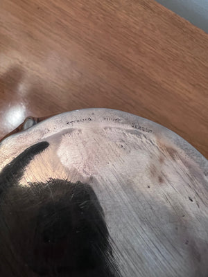 Art Nouveau Sterling Silver Deposit Over Porcelain Vase