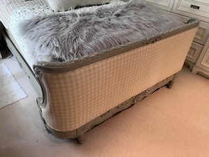 Beautiful Wood/Upholstered Queen Bed Frame