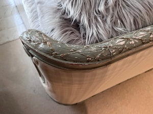 Beautiful Wood/Upholstered Queen Bed Frame