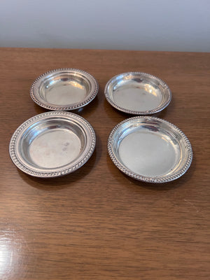 4 Sterling Silver Coasters