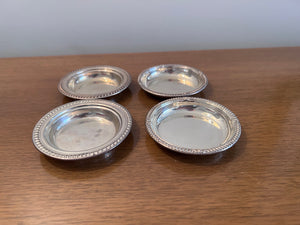 4 Sterling Silver Coasters