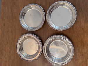 4 Sterling Silver Coasters