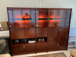 Vintage Modular Wall Unit, Elegant Interior Lighting