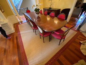 12 Red French Louis XVI Style Dining Chairs (*table not for sale)