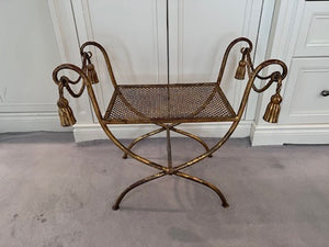 Gold Metal Bench