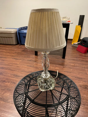 Small Crystal Table Lamp